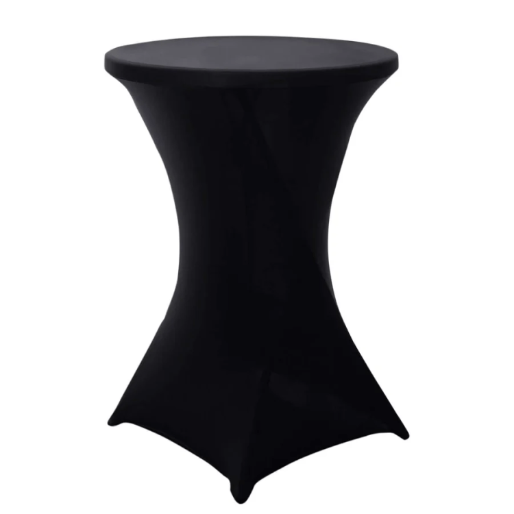 Black 30' Cocktail Table Linen (Spandex)