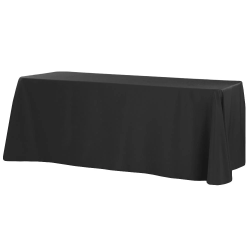 Black Rectangular Linen 90 X 132