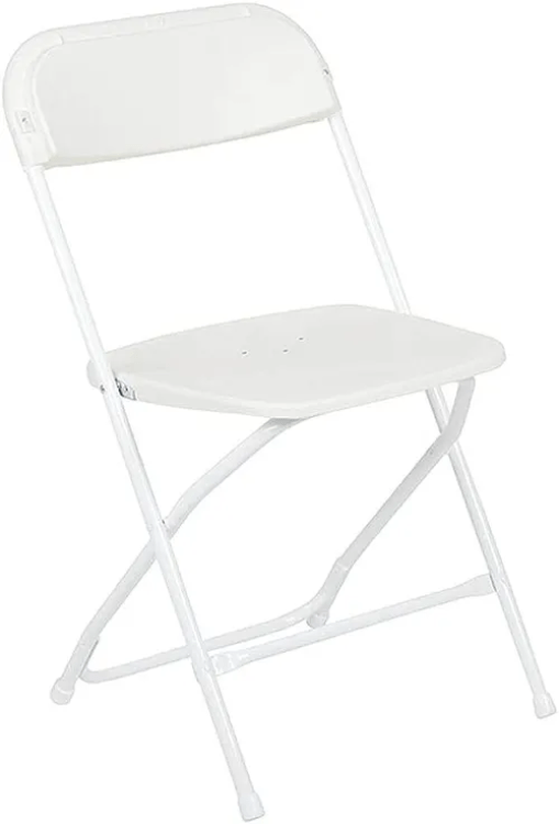 Premium White Folding Chair